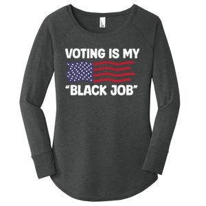 Voting Is My Black Job America Women's Perfect Tri Tunic Long Sleeve Shirt