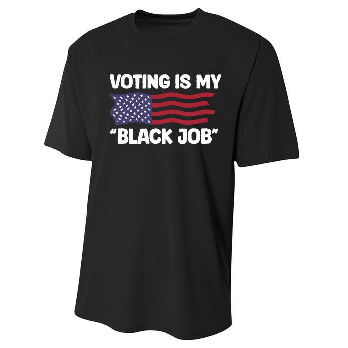 Voting Is My Black Job America Performance Sprint T-Shirt