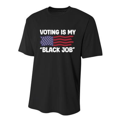 Voting Is My Black Job America Youth Performance Sprint T-Shirt