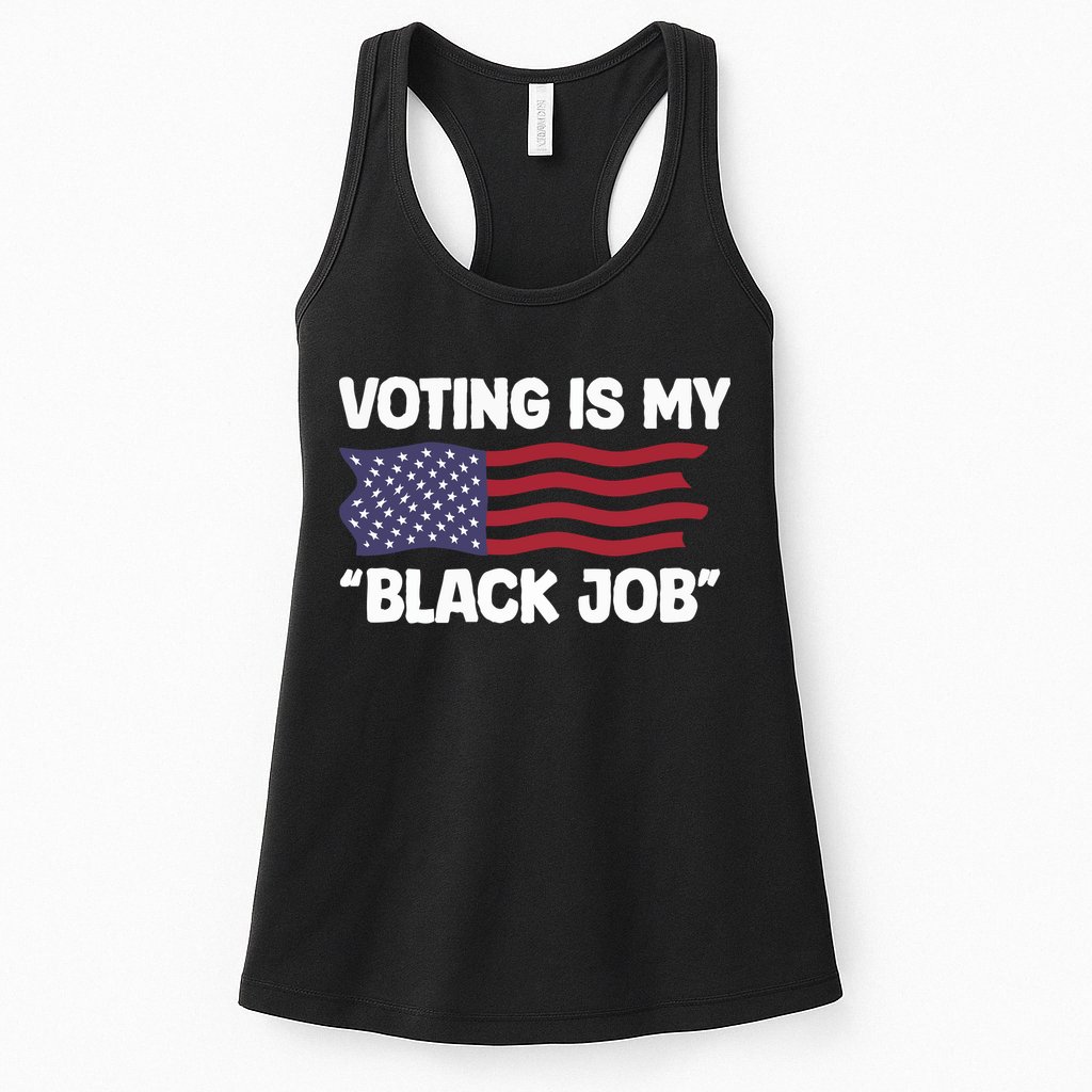 Voting Is My Black Job America Womens Tank Top