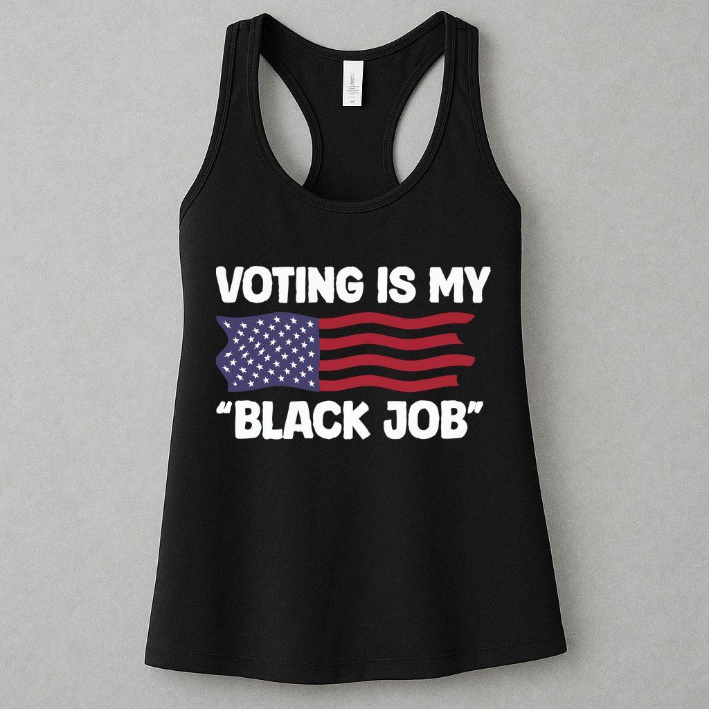 Voting Is My Black Job America Womens Tank Top