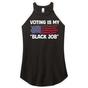 Voting Is My Black Job America Women's Perfect Tri Rocker Tank