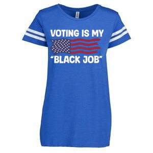 Voting Is My Black Job America Enza Ladies Jersey Football T-Shirt