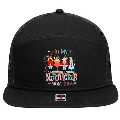 Vintage In My Nutcracker Mom Era Christmas Mom Xmas 7 Panel Mesh Trucker Snapback Hat