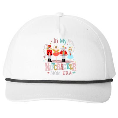 Vintage In My Nutcracker Mom Era Christmas Mom Xmas Snapback Five-Panel Rope Hat