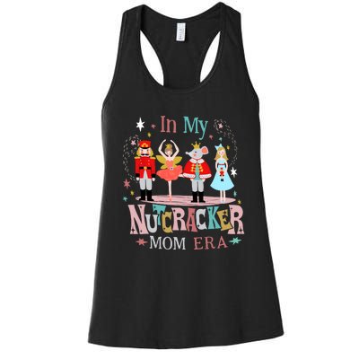 Vintage In My Nutcracker Mom Era Christmas Mom Xmas Women's Racerback Tank