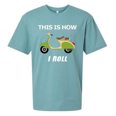 Vintage Italian Moped Gift This Is How I Roll Sueded Cloud Jersey T-Shirt