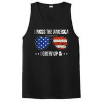 Vintage I Miss The America I Grew Up In Usa Flag Sunglasses PosiCharge Competitor Tank