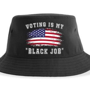 Voting Is My Black Job Sustainable Bucket Hat