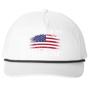 Voting Is My Black Job Snapback Five-Panel Rope Hat