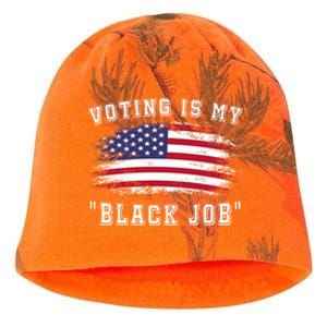 Voting Is My Black Job Kati - Camo Knit Beanie