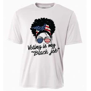 Voting Is My Black Job Women Cooling Performance Crew T-Shirt