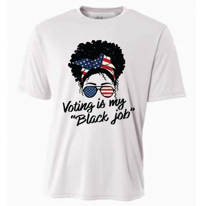 Voting Is My Black Job Women Cooling Performance Crew T-Shirt