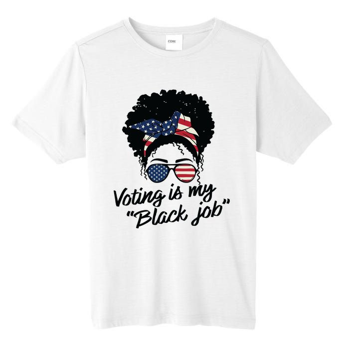 Voting Is My Black Job Women Tall Fusion ChromaSoft Performance T-Shirt