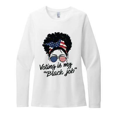 Voting Is My Black Job Women Womens CVC Long Sleeve Shirt