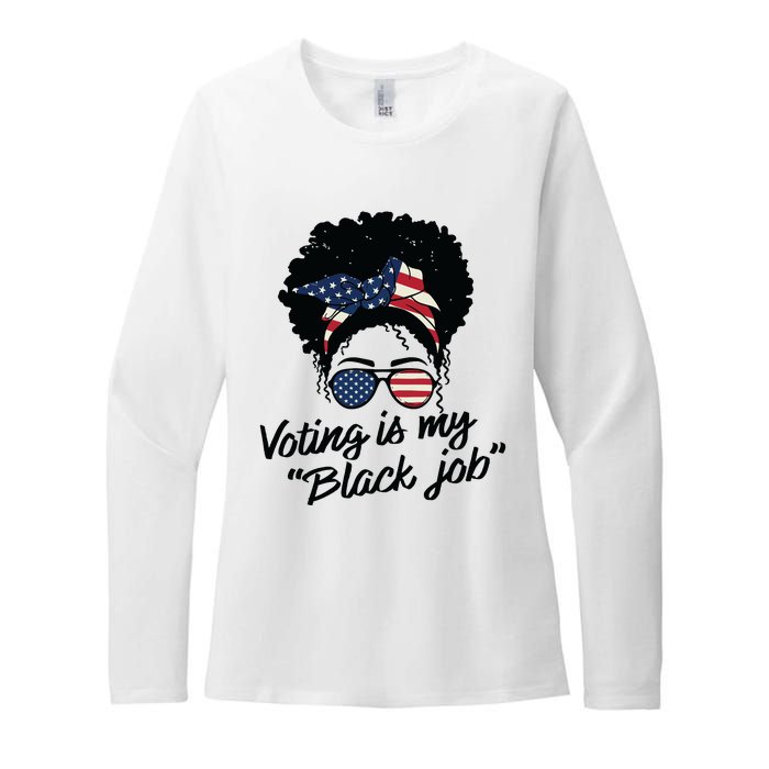 Voting Is My Black Job Women Womens CVC Long Sleeve Shirt