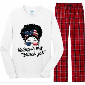 Voting Is My Black Job Women Long Sleeve Pajama Set