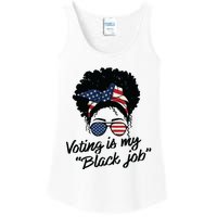 Voting Is My Black Job Women Ladies Essential Tank