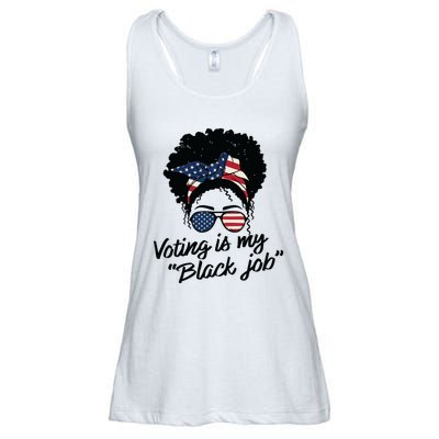 Voting Is My Black Job Women Ladies Essential Flowy Tank