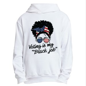 Voting Is My Black Job Women Urban Pullover Hoodie