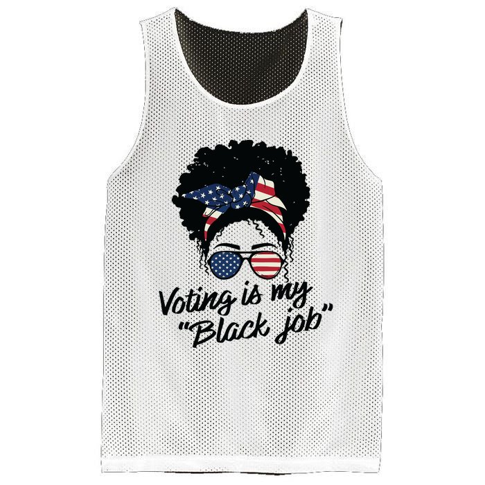 Voting Is My Black Job Women Mesh Reversible Basketball Jersey Tank