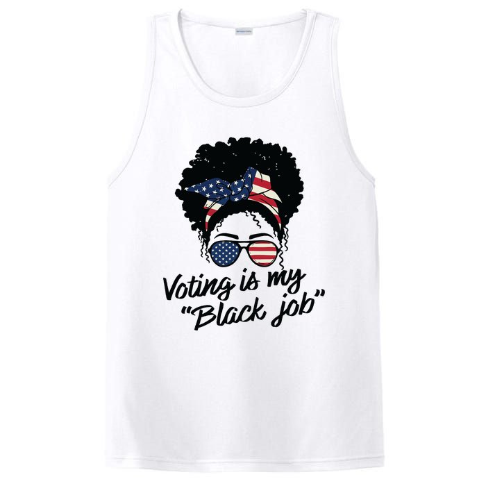 Voting Is My Black Job Women PosiCharge Competitor Tank