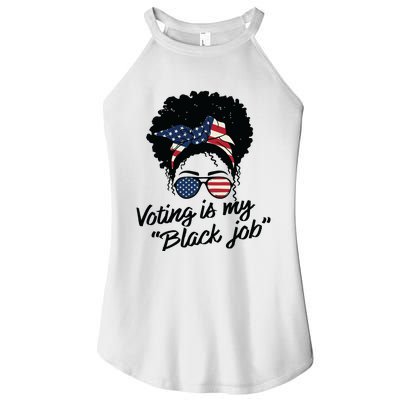 Voting Is My Black Job Women Women's Perfect Tri Rocker Tank