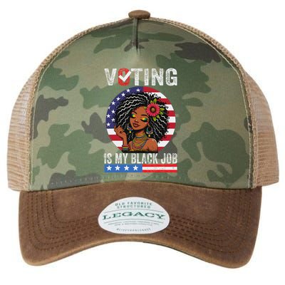 Voting Is My Black Job Legacy Tie Dye Trucker Hat