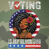 Voting Is My Black Job Legacy Tie Dye Trucker Hat