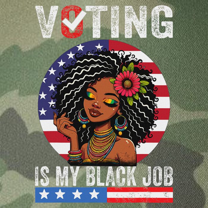 Voting Is My Black Job Legacy Tie Dye Trucker Hat