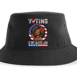 Voting Is My Black Job Sustainable Bucket Hat