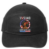 Voting Is My Black Job 7-Panel Snapback Hat