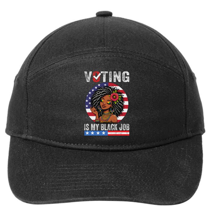 Voting Is My Black Job 7-Panel Snapback Hat