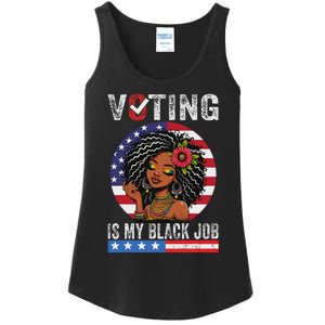 Voting Is My Black Job Ladies Essential Tank