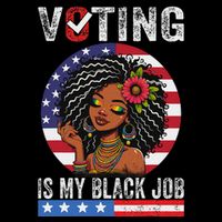 Voting Is My Black Job Youth Performance Sprint T-Shirt