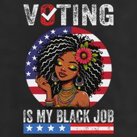 Voting Is My Black Job Golf Towel