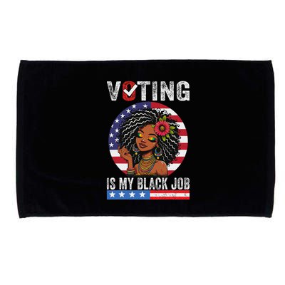Voting Is My Black Job Microfiber Hand Towel