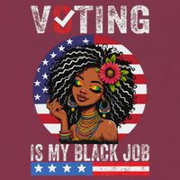 Voting Is My Black Job 16oz Travel Tumbler