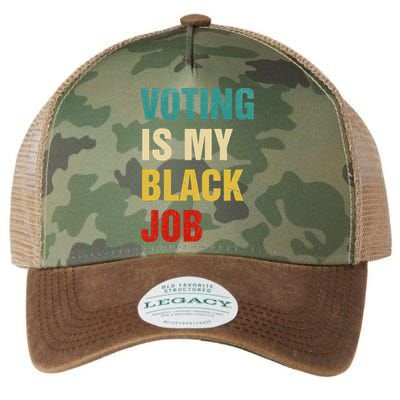 Voting Is My Black Job Women Gift Legacy Tie Dye Trucker Hat