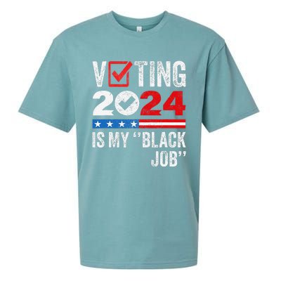 Voting Is My Black Job Gift Sueded Cloud Jersey T-Shirt