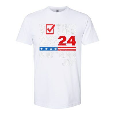 Voting Is My Black Job Gift Softstyle CVC T-Shirt