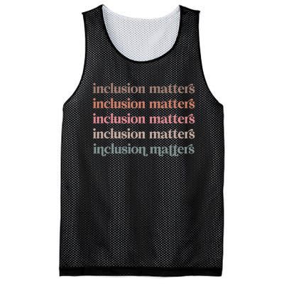 Vinatge Inclusion Matters Positive Diversity Kindness Matter Mesh Reversible Basketball Jersey Tank