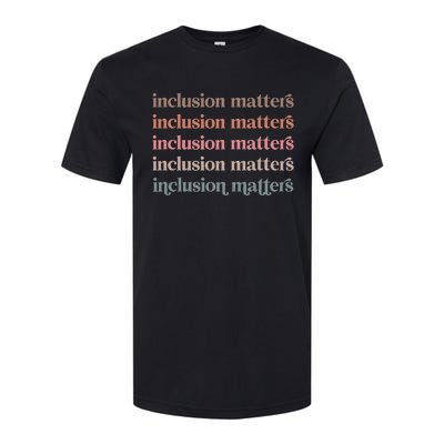 Vinatge Inclusion Matters Positive Diversity Kindness Matter Softstyle CVC T-Shirt