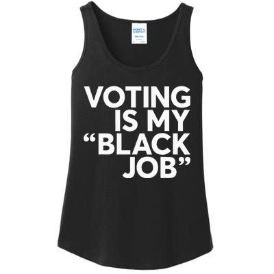 Voting Is My Black Job America Usa Biden 2024 Ladies Essential Tank