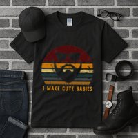 Vintage I Make Cute Babies Funny Confident Dads Tall T-Shirt