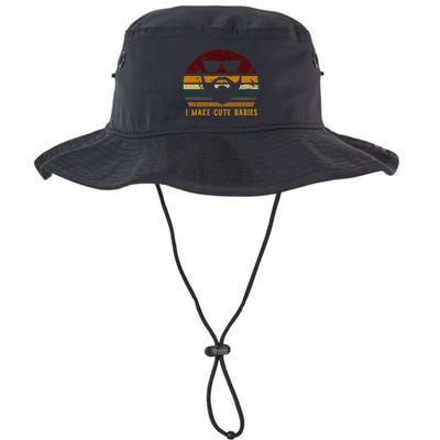 Vintage I Make Cute Babies Funny Confident Dads Bucket Hat