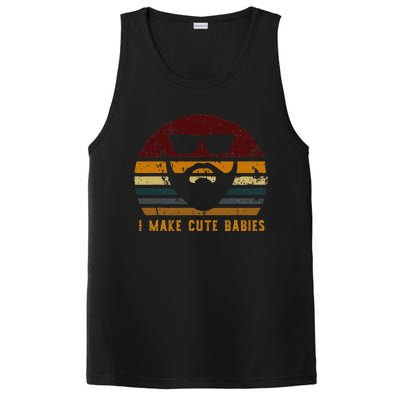 Vintage I Make Cute Babies Funny Confident Dads PosiCharge Competitor Tank