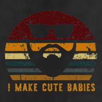 Vintage I Make Cute Babies Funny Confident Dads Golf Towel