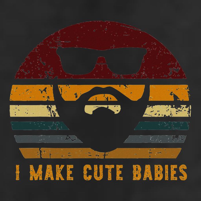 Vintage I Make Cute Babies Funny Confident Dads Golf Towel