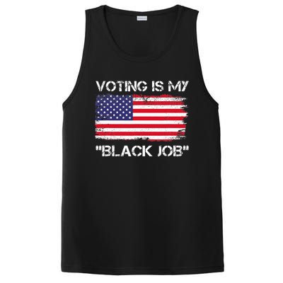 Voting Is My Black Job Funny Saying PosiCharge Competitor Tank